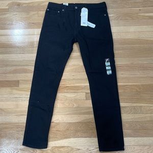 Levi’s 512 Slim Taper Black Jeans 36x34 NWT